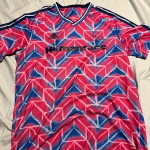 Adidas Humanrace Pink Blue Jersey